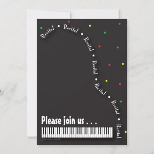 Piano Recital Invitation