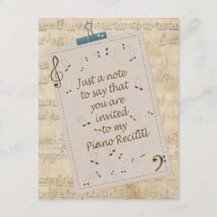 Piano Recital Invitation