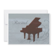 Piano Recital Invitation in Seabreeze Blue