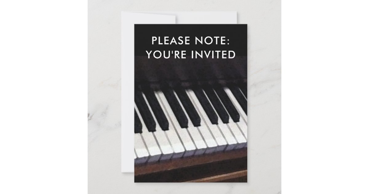 Piano Recital Invitations | Zazzle