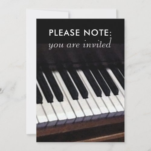 Piano Recital Invitations