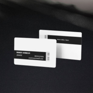 Piano-Related Business Card Template