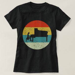 piano retro vintage  silhouette 70s T-Shirt