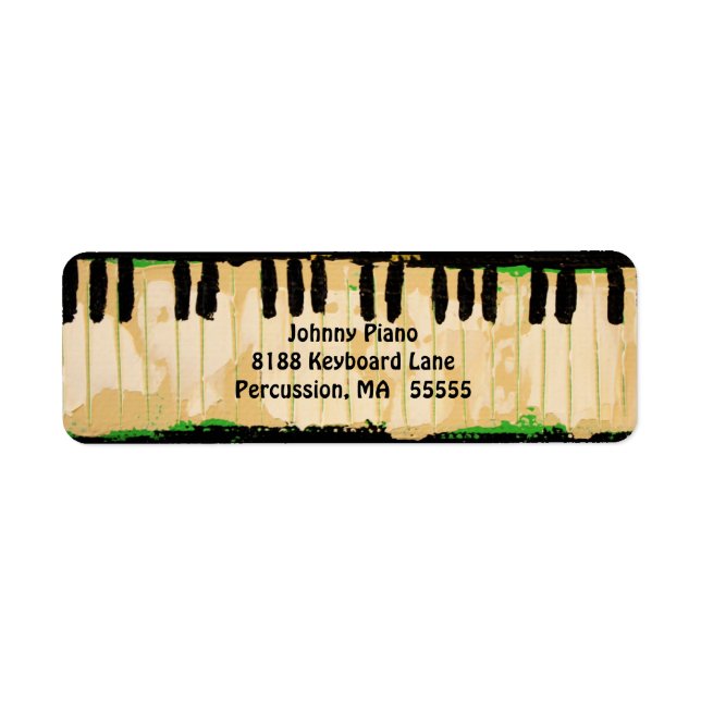Piano return address labels (Front)