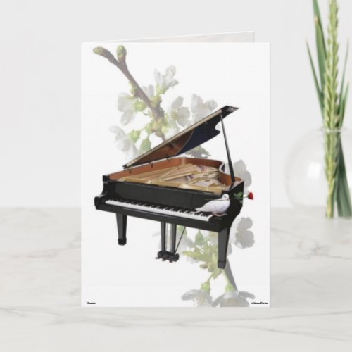 Piano _Romantic Music_ Card