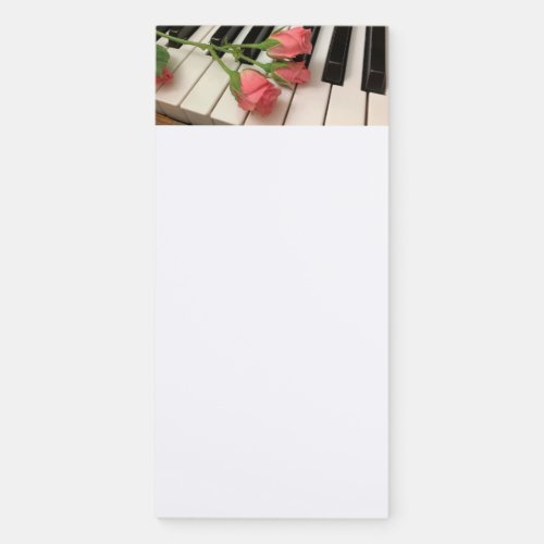 Piano Roses Blank Notepad