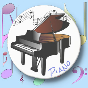 PIANO - Round Sandstone Beverage Coaster