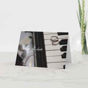 Piano - Save the Date card