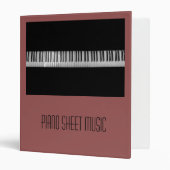 Piano Sheet Music student folder portfolio (Front/Inside)