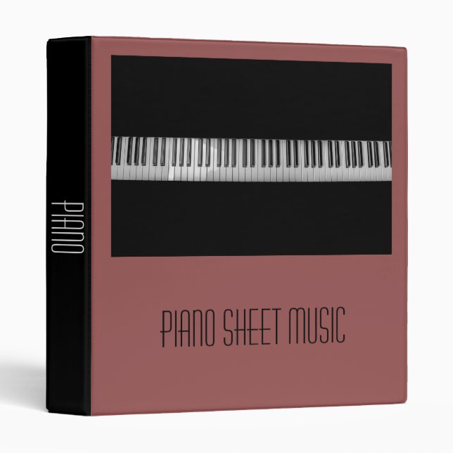 Piano Sheet Music student folder portfolio (Front/Spine)