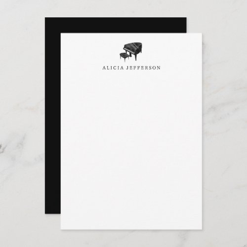 Piano Stationery _ Personalized Piano Note Cards
