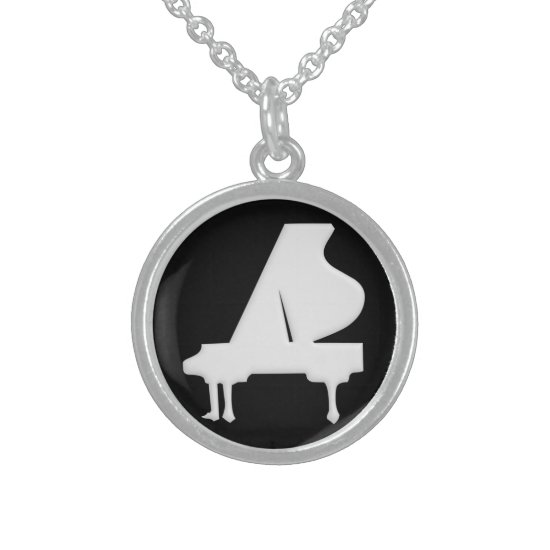 Piano Sterling Silver Necklace