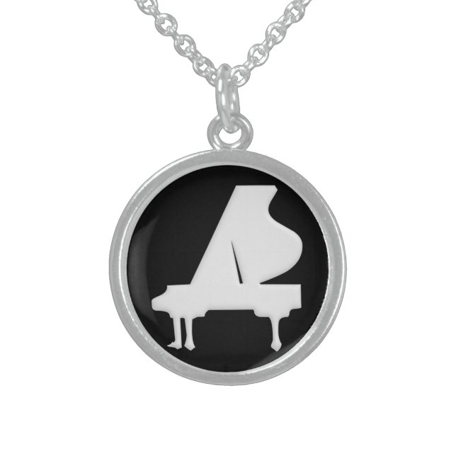 Piano Sterling Silver Necklace (Front)
