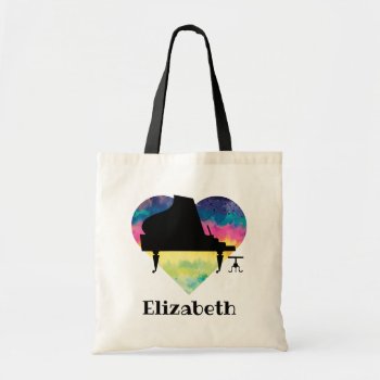 Piano Student Music Gift Tote Bag by madconductor at Zazzle