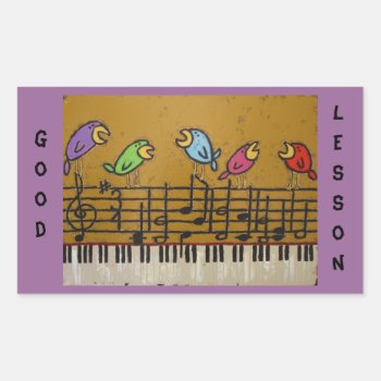 Piano Student Stickers by ronaldyork at Zazzle