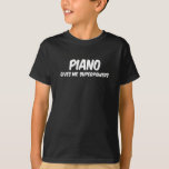 Piano Superpowers Funny Superhero Music T-shirt at Zazzle