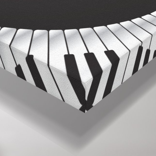 Piano Swirled Keys Surreal Music Fantasy Canvas Print | Zazzle