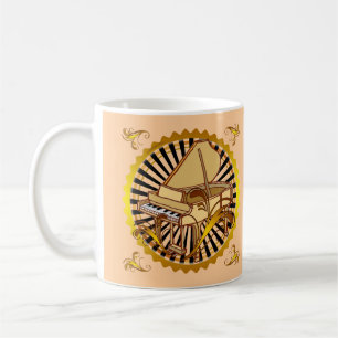 Piano Swirls Coffee Mug