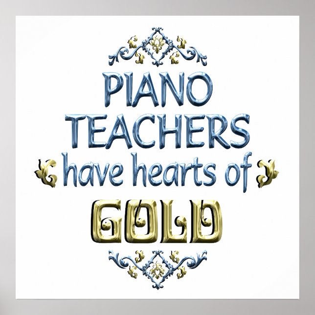 Piano Teacher Appreciation Poster (Front)