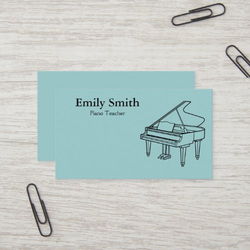 Piano Teacher Business Card