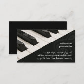 Piano Teacher Business Card (Front/Back)