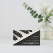 Piano Teacher Business Card (Standing Front)