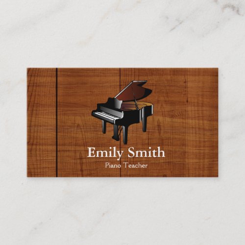 Piano Teacher Business Card