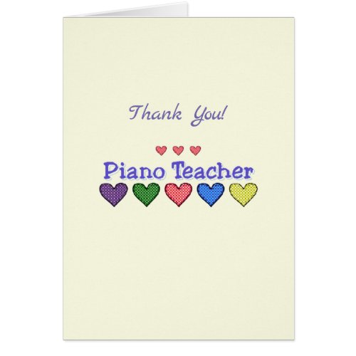 Piano Teacher GH Thank You Card