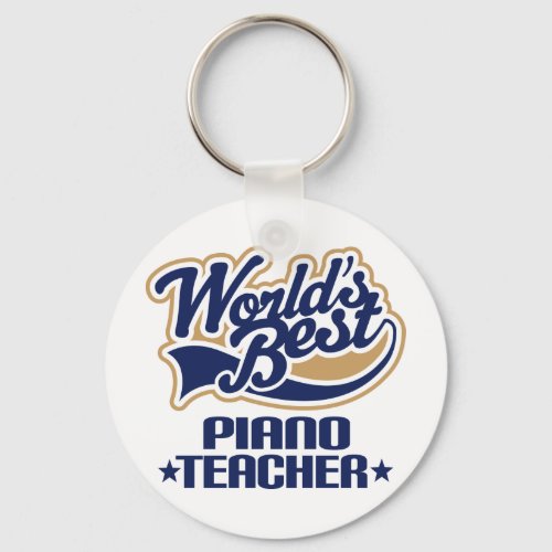 Piano Teacher Gift Keychain