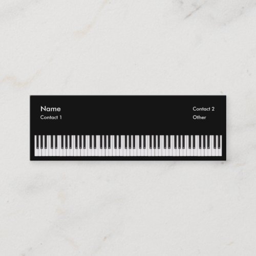 Piano Teacher Business Cards