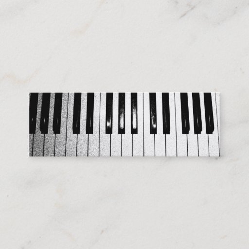 Customizable Piano Teacher Business Card
