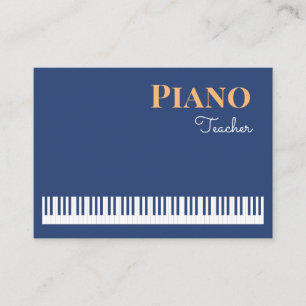 Piano Teacher Modern Stylish Keyboard Music Business Card