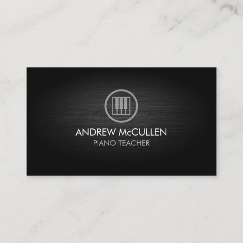 Piano Teacher Music Musician Business Card
