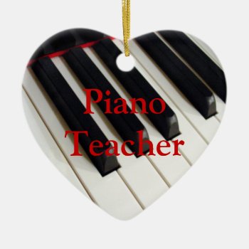 Piano Teacher Ornament by HolidayZazzle at Zazzle