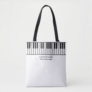 Piano Teacher Personalized Tote Bag