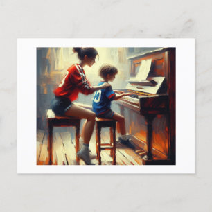 Piano Teacher, Postcard
