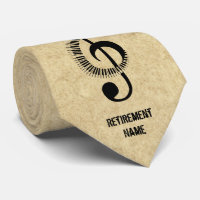 Piano Teacher Retirement Gift Personalized Tie