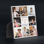 Piano Teacher Thank You Gift Photo Collage  Plaque<br><div class="desc">This 8-photo collage modern plaque is the perfect thank you gift for your dedicated piano teacher. It can be personalized with 8 photos of little pianists and your own message and names. Use the editing tool to make further adjustments such as font size and placement.</div>