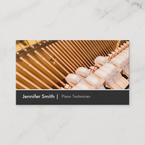 Piano Technician  Piano Tuner _ Elegant and Chic Business Card