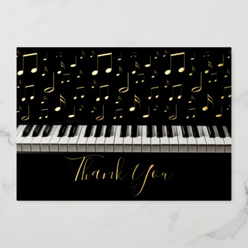 piano thank you card