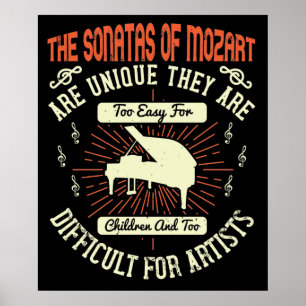 Piano - The Sonatas Of Mozart Poster