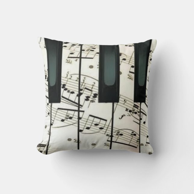 Piano  throw pillow (Front)