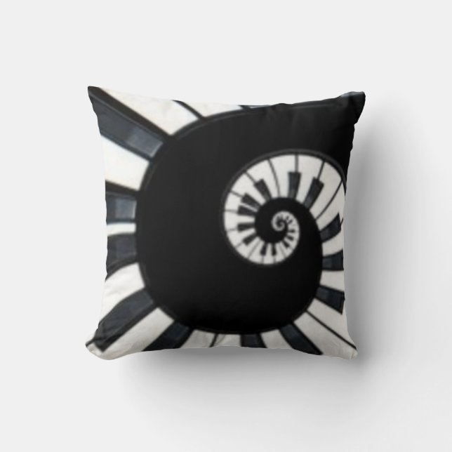 Piano Throw Pillow (Front)