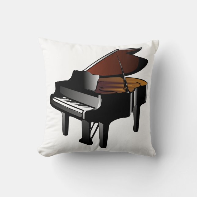 Piano Throw Pillow (Front)