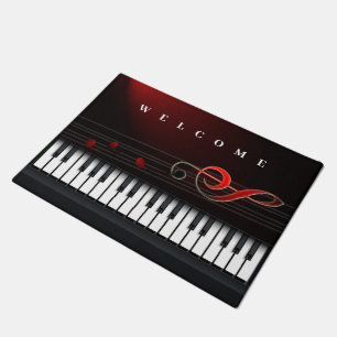 Piano Treble Clef Doormat