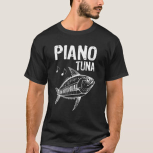 Piano Tuna Tuna fish with piano keys T-Shirt