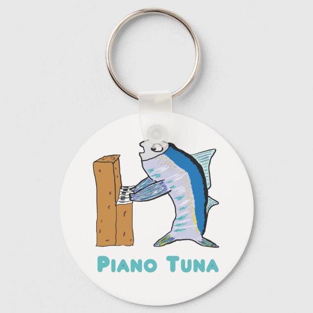 Piano Tuner (Piano Tuna) Keychain (Front)