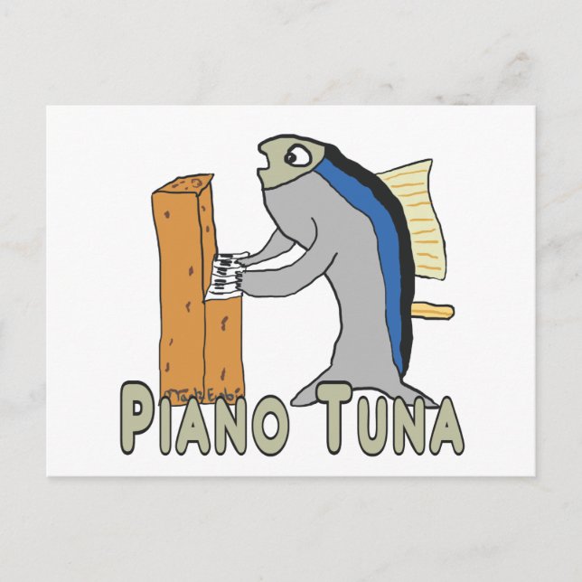 Piano Tuner (Tuna) Postcard (Front)