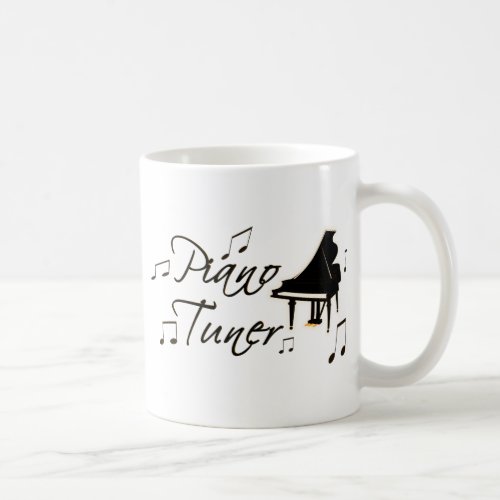 Piano Tuner witih Brownish Orange Pedal and Trim Coffee Mug