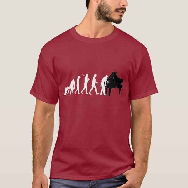Piano tuners Grand Piano baby grand Piano Pianist T-Shirt (Front)